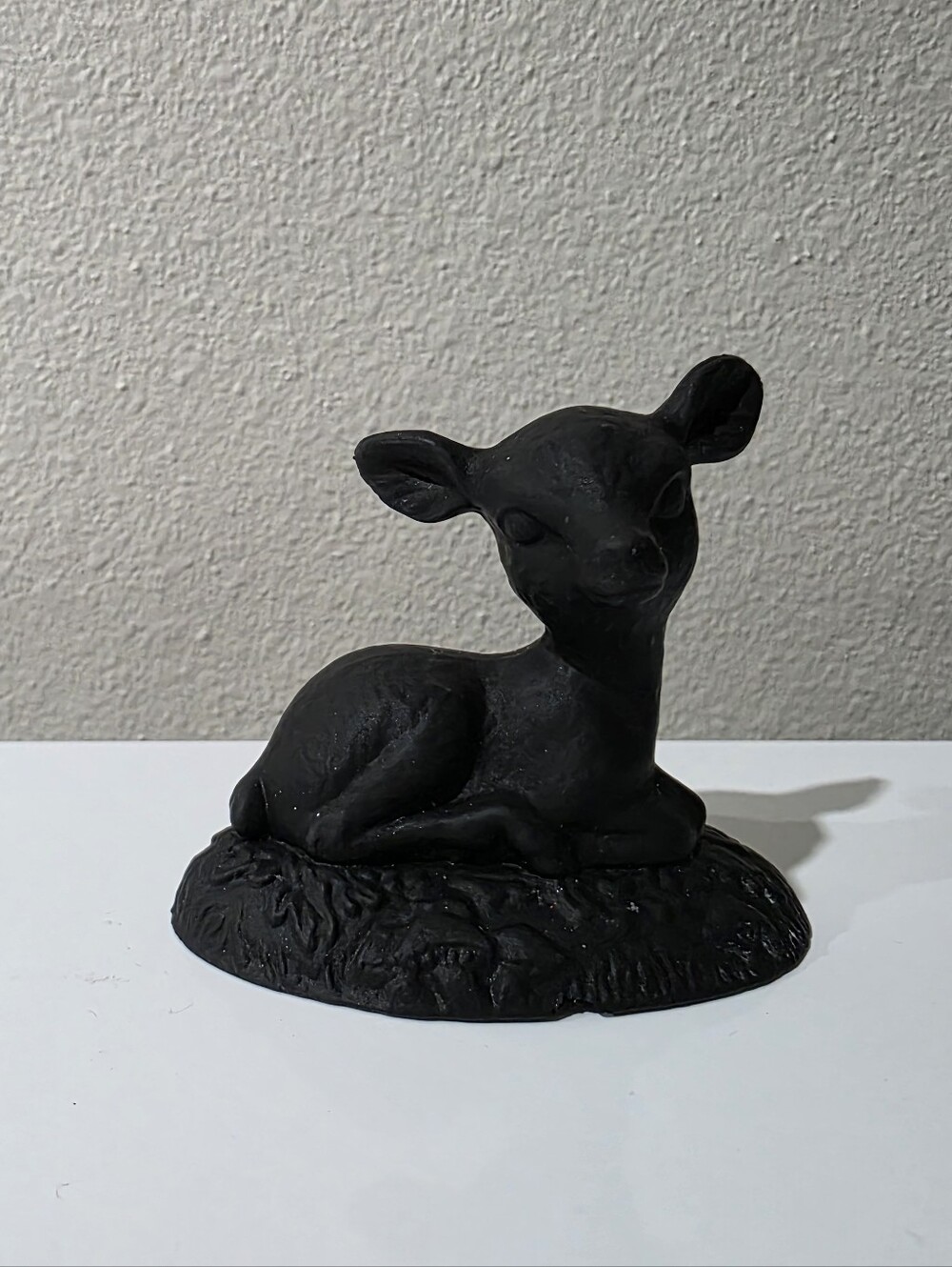 Boyd Glass Satin Black Bingo Deer FLAW